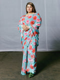 Water color floral saree set