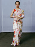 Botanic print floral saree set