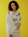 Ivory floral saree set