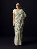 Olive floral saree