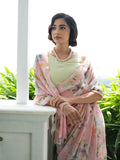 Powder Pink floral saree