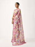 Nude Pink Water colour saree