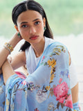"JARDIN" silk chiffon saree