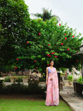 "MOIRA" floral print saree