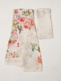 Ivory floral saree