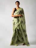 Mint Green floral saree set