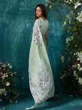 Light Green floral saree set