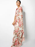 Ivory floral saree set