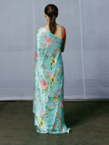 Summer floral saree set