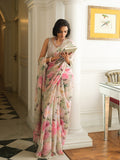 Pastel olive with multicolor floral