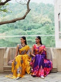 "LUCIA" satin silk saree