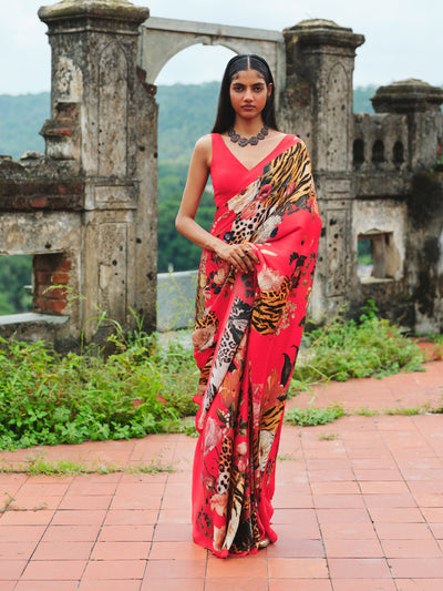 "SUNDARBAN" satin saree