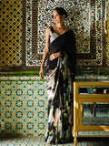 "OPHELIA"  embroidered  printed saree