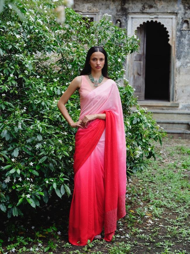 "TAARA" mukaish saree