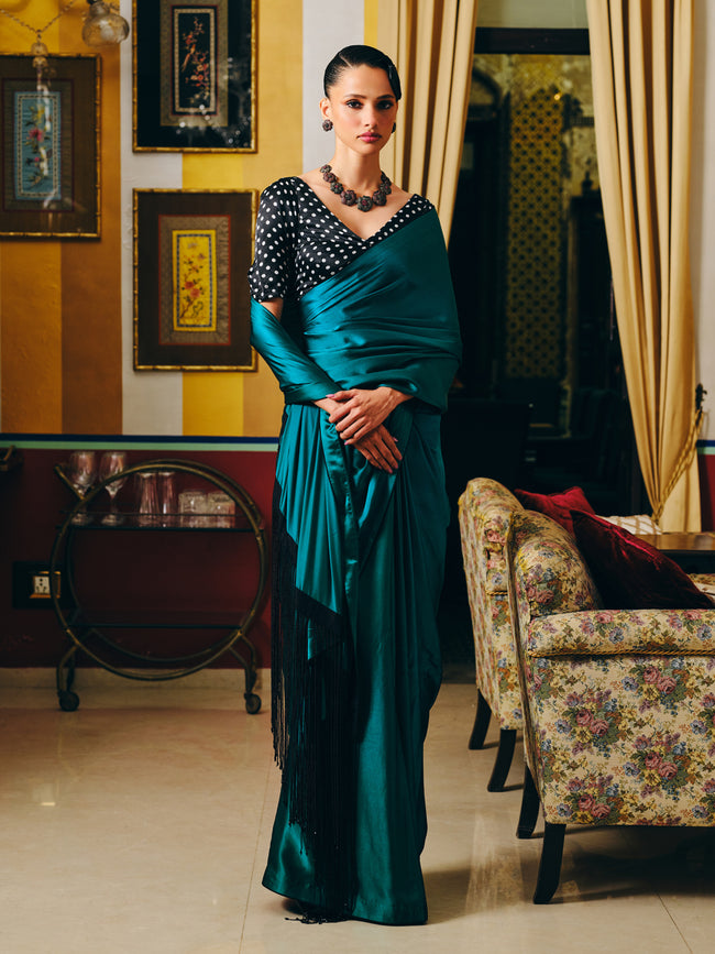 "SIENNA" satin saree