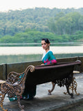 "AMRITA" silk chiffon saree