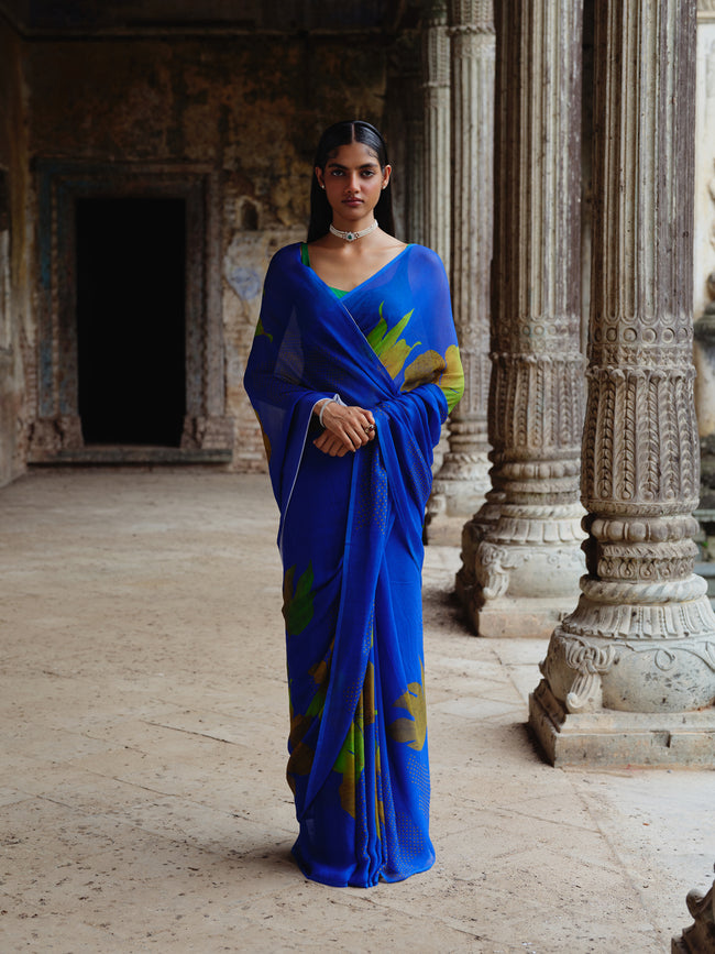 "AMRITA" chiffon silk saree
