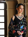 "OPRAH" polka chiffon saree