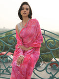 Pink allover abstract floral
