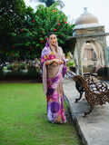 "RIO" satin silk saree