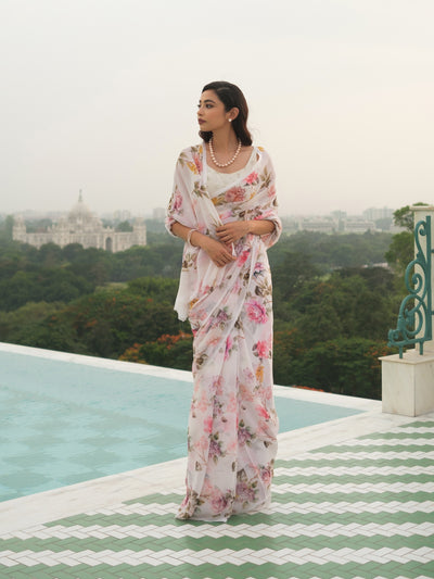 Cream with scattered florals