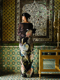 "OPHELIA"  embroidered  printed saree