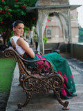 "AMRITA" silk chiffon saree