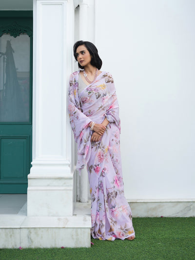 Lavender with botanical prints