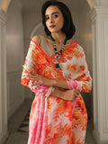 Pink Orange ombre floral prints