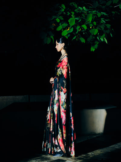 "HANIA" satin silk saree