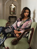Deep grey with abstract floral