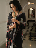 Black multi floral bunches