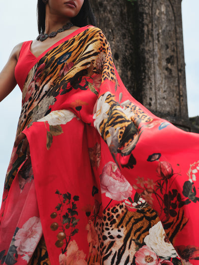 "SUNDARBAN" satin saree