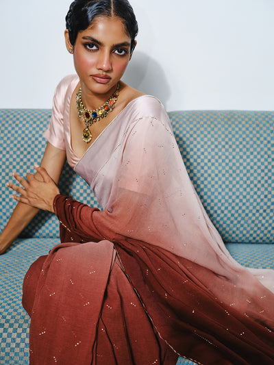 "SITARA" ombre saree