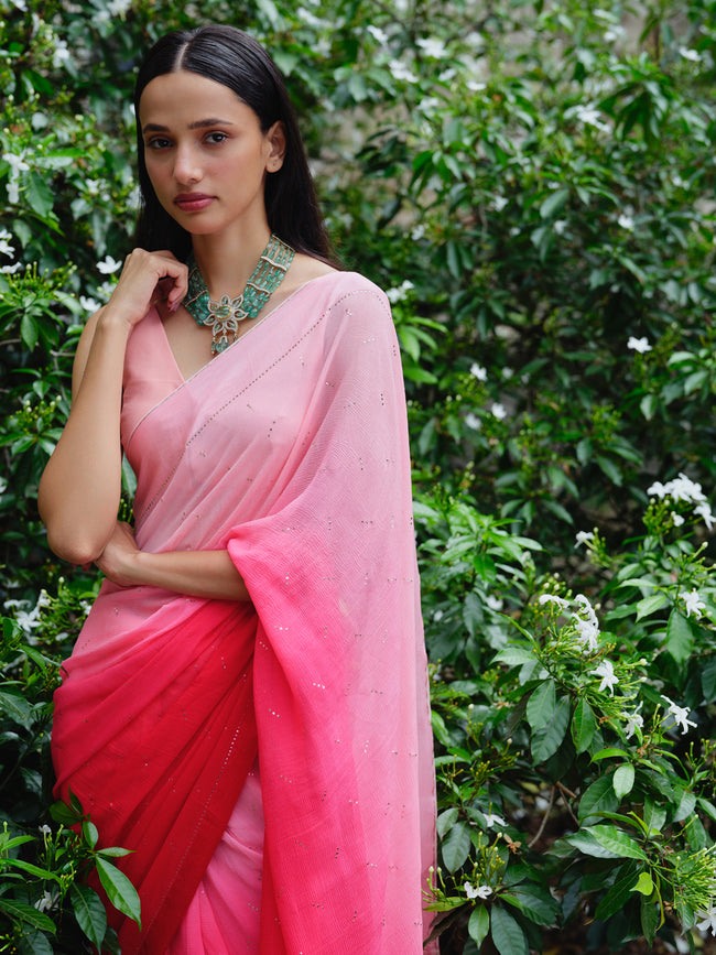 "TAARA" mukaish saree