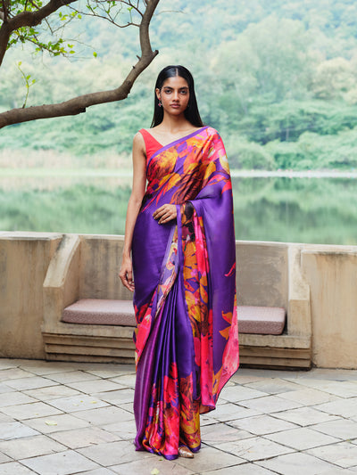 "LUCIA" satin silk saree
