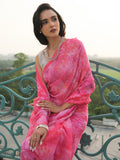 Pink allover abstract floral