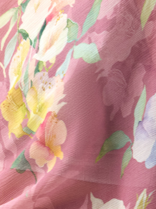Nude Pink Water colour saree