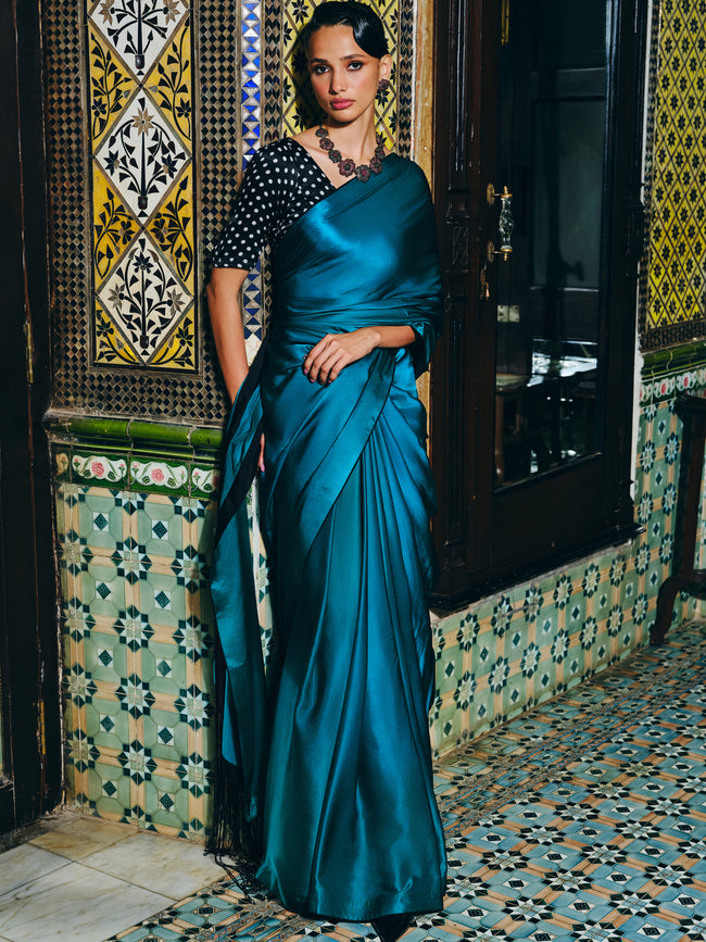 "SIENNA" satin saree