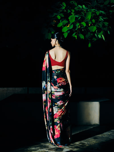 "HANIA" satin silk saree