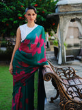 "AMRITA" silk chiffon saree
