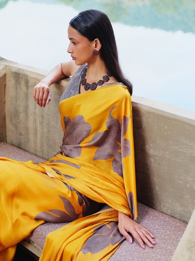 "AMRITA" satin silk saree