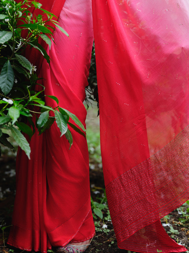 "TAARA" mukaish saree