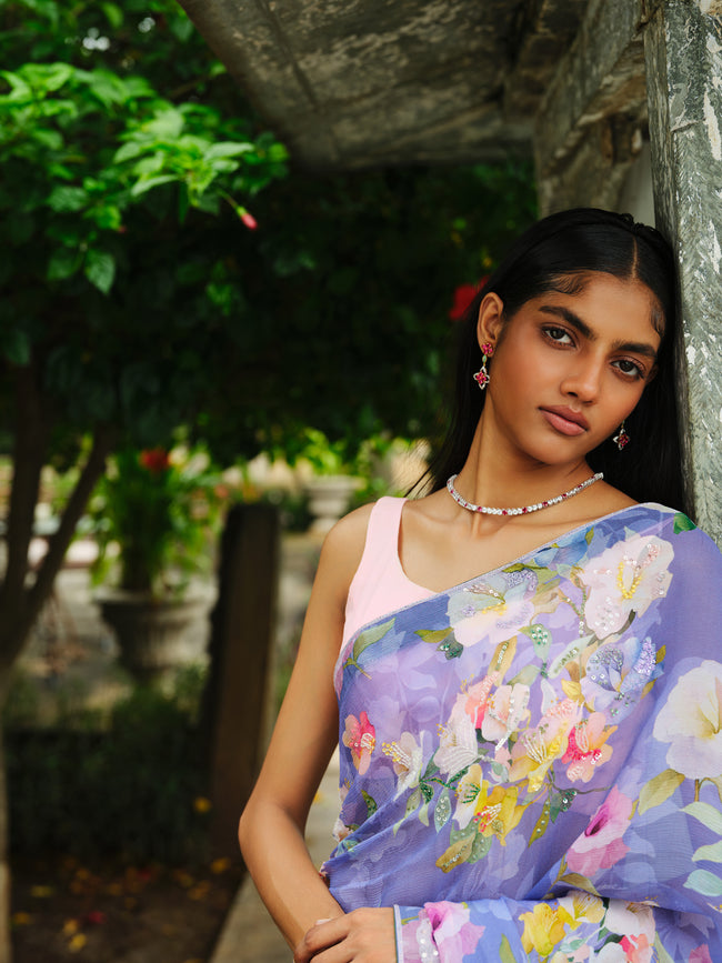 "DHARU" printed saree