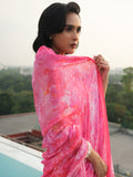 Pink allover abstract floral