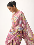 Nude Pink Water colour saree
