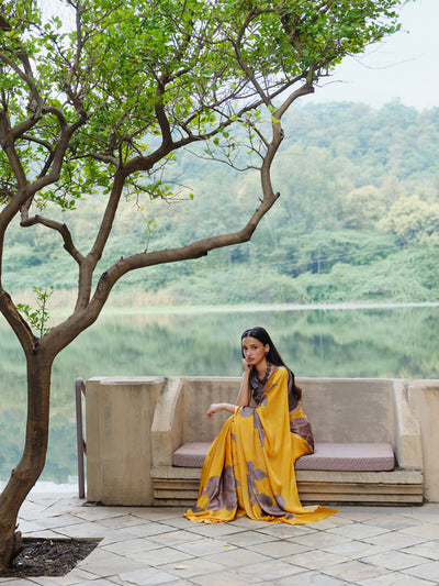 "AMRITA" satin silk saree