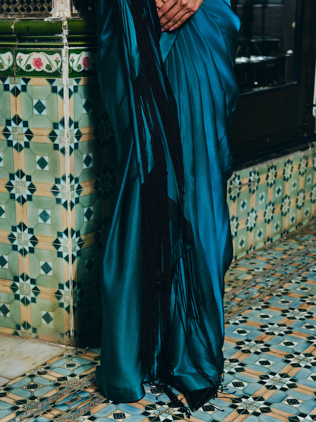 "SIENNA" satin saree