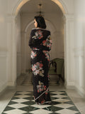 Black multi floral bunches