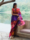 "LUCIA" satin silk saree